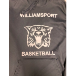 Black Dri-Fit Pullover Hooded Sweatshirt Basketball Wildcat Head Logo